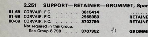 NOS GM 1961-69 CORVAIR Spark plug retainer 2965950 - SOLD EACH