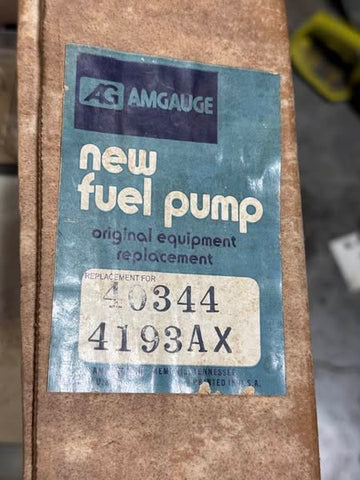 AMGAUGE New Fuel Pump Ford Bronco – 3.3L I6 and 5.0L V8  Ford Custom 500 – 5.0L, 5.8L, 6.6L, and 7.5L V8  Ford Galaxie 500 – 5.8L V8  Ford Gran Torino – 4.1L I6  Mercury Monterey / Marquis / Cougar