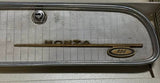 USED 1961 CORVAIR MONZA 900 GLOVE COMPARTMENT DOOR W/ EMBLEM, LOCK (NO KEY)