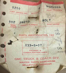 NOS GM 2 Bolt 9426559