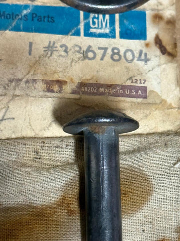 NOS 1964 CORVAIR LEAFSPRING BOLT UNIT WITH WASHERS NUT AND PIN #3867804