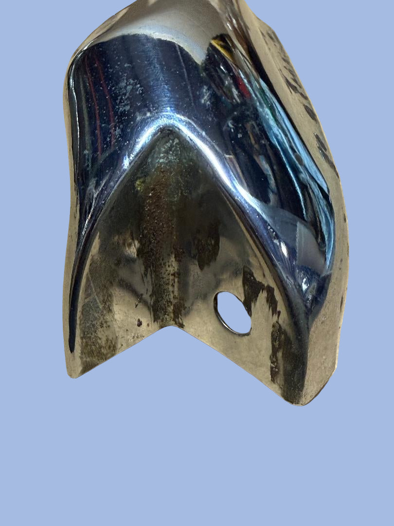💪🔥 “Battle-Scarred Chrome” – Vintage Corvair Header End Cap with Grit #31