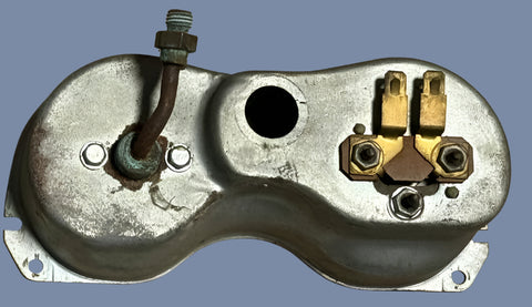 USED 1965-66 CORVAIR CORSA MANIFOLD PRESSURE BOOST AND GAS GAUGE (UNTESTED) WITH HOUSING ASSY