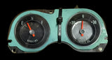 USED 1965-66 CORVAIR CORSA MANIFOLD PRESSURE BOOST AND GAS GAUGE (UNTESTED) WITH HOUSING / LENS ETC