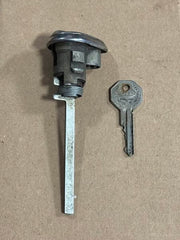 USED 1964 TRUNK LOCK ASSEMBLY WITH KEY PICTURED