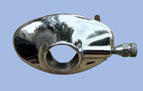 chrome oval bezel (OEM 1484973) 1948–50 Plymouth, Dodge, and Chrysler models