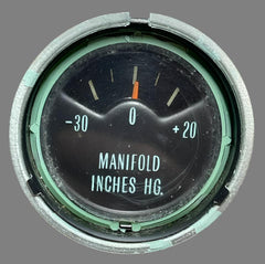 USED CORVAIR SPYDER BOOST / MANIFOLD INCHES HG GAUGE ASSEMBLY PICTURED