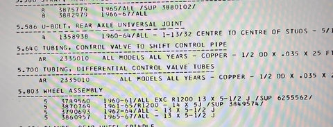 NOS CORVAIR 1960-64, 1978-73 JIMMY BLAZER, 1976-80 BUICK, 1953-72 CORVETTE, 1969 CAMARO, 1975 OLDSMOBILE ALL H, 1962-69 ALL CHEVROLET AXLE JOINT TRUNNION"u" BOLT