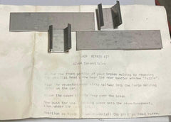 NEW 1962-64 CONVERTIBLE MOLDING REPAIR KIT W/ INSTRUCTIONS AS PICTURED.