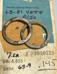 NOS 1965-69 CORVAIR REAR WHEEL BEARING SHIM .145