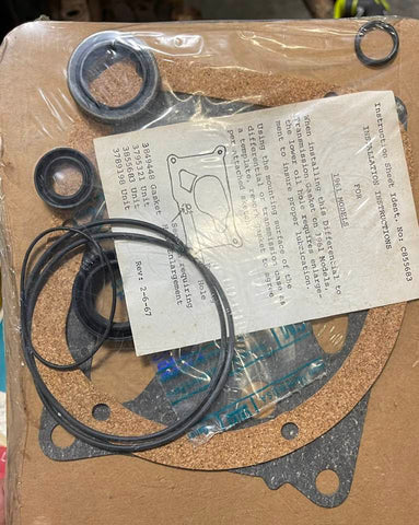 NOS GASKET-1965-60 CORVAIR FC RAMPSIDE GREENBRIER DIFFERENTIAL CARRIER GASKET WASHER AND SEAL SET - 8 SEALS - 3 GASKETS - 3855683