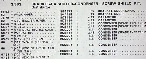 NOS CONDENSOR CORVETTE CHEVROLET GMC TRUCK OLDSMOBILE F85 CHEVELLE PONTIAC