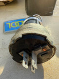 USED 1960-64 CAR & FC ALL IGNITION SWITCH WITH CYLINDER, KEY AND CHROME BEZEL - PICTURED