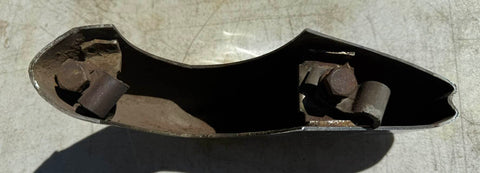 USED 1961-64 CORVAIR BUMPER GUARD WITH MOUNTING BRACKETS AND FASTENERS