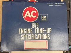 GM AC 1973 ENGINE TUNE UP SPECIFICATIONS CATALOG A3086