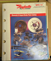 RAYBESTOS BRAKE CATALOG 1975 & EARLIER BPC-10 WEATHERLY 120-136