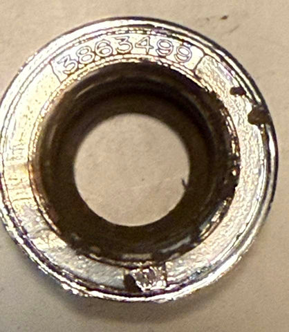 NICE OEM USED 1965-69 CORVAIR RADIO ANTENNA FRONT BEZEL CAP GM #3863499
