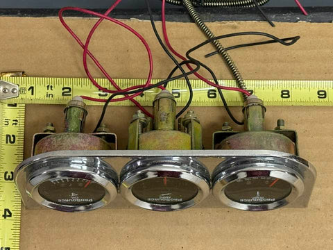NEW GAUGE PACKAGE - OUT OF BOX - OIL AMPS TEMPERATURE GAUAGES WITH MOUNT ETC