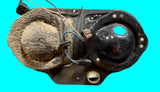 USED 1961-64 CORVAIR LEFT HEADLIGHT BACKING PLATE / BUCKET ASSEMBLY AS PICTURED