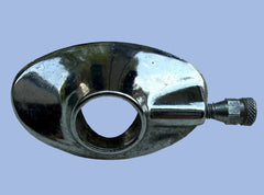 Chrome TRICO‑Style Wiper Transmission Housing / Escutcheon – Vintage Cable‑Drive Systems