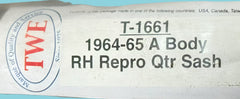 NORS 1964-65 "A" BODY RIGHT HAND QUARTER SASH - NEW