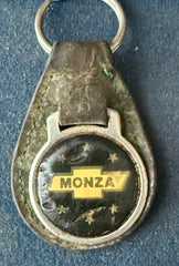 USED CORVAIR VINTAGE SURVIVOR MONZA LEATHER KEY FOB COLLECTORS ITEM -
