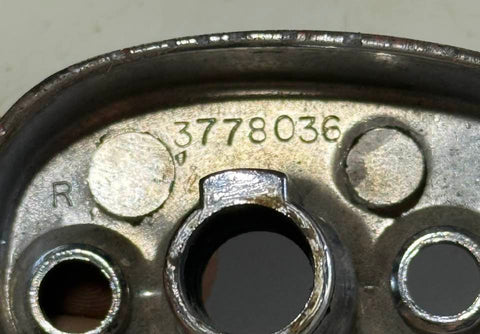 4480400 USED 1961-65 CORVAIR FC ESCUTCHEON L H SIDE INTERMEDIATE REAR DOOR HANDLE OUTSIDE