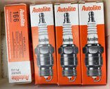 NOS Autolite 166 Spark Plugs – Bendix Resistor Type – USA Made