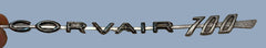 1960-61 CORVAIR FRONT GLOVE BOX EMBLEM "CORVAIR 700"