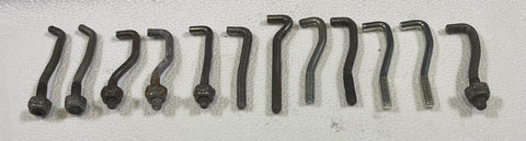 USED 1964-69 CORVAIR AIR CLEANER CROSSOVER TUBE TO CARBURETOR RETAINER "J" BOLTS -
