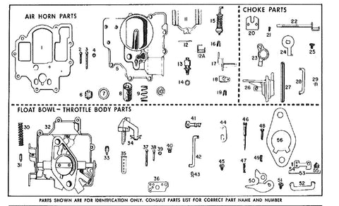 NOS GM CHEVROLET CORVAIR ROCHESTER SINGLE BARREL CARBURETOR GASKET ONLY 7033068