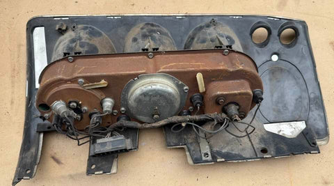 1965-69 CORVAIR DASH INSTRUMENT CLUSTER WITH SPEEDOMETER GAS GAUGE AND CLOCK - UNTESTED