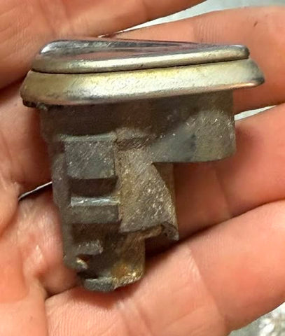 Used 1960-64 CORVAIR TRUNK LOCK HOUSING WITH COVER -