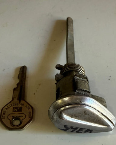 USED 1961-64 CORVAIR TRUNK LOCK ASSEMBLY WITH KEY PICTURED