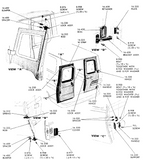USED 1961-65 CORVAIR VAN REAR DOOR UPPER OR LOWER STRIKER