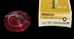 NOS 1963 CORVAIR TAILIGHT LENS WITH CHROME - TAIL LIGHT ORNAMENT TRIM