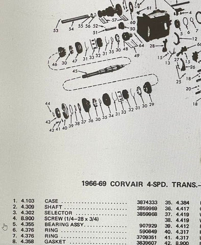 NOS 1960-69 CORVAIR BEARING - SEE DESCRIPTION