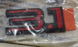 NOS GM “3.1” Door Emblem – Part #10122038 Fits 1990 Chevrolet Lumina (3.1L V6)