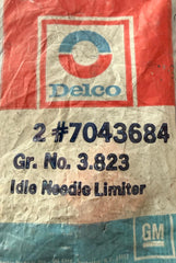 GM 7043684 – Idle Needle Limiter – Delco – Group 3.823 – NOS Carburetor Emissions Hardware