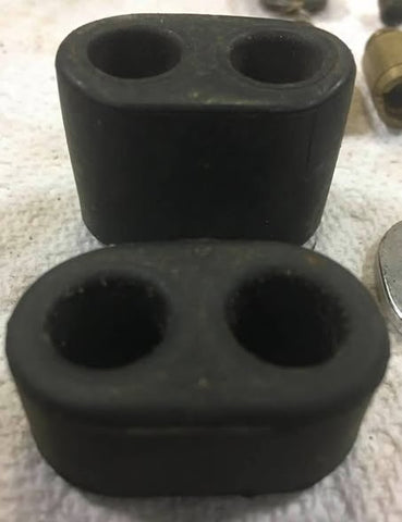 1968-69 CORVAIR OVAL REAR SEAT RUBBER BUMPER - GOOD USED