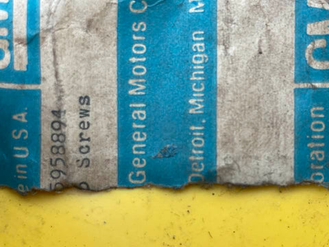 NOS-GM 5958894 lens screws 5958894 - SOLD AS PICTURED