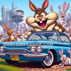 Digital Cartoon Art for the Corvair Enthusiasts. BUGS RELATIVES