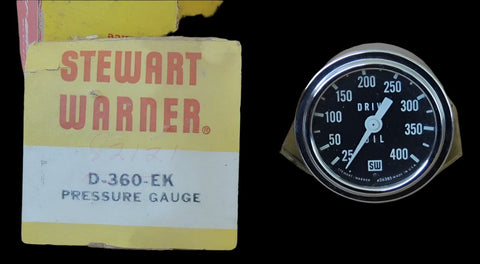 Stewart Warner D-360-EK is a pressure dial indicating instrument gauge