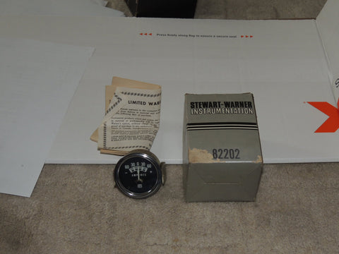 NOS NEW Stewart Warner 82202 Standard-Series Ammeter Gauge