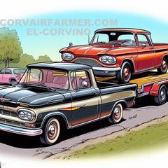 Digital Cartoon Art for the Corvair Enthusiasts. EL CORVINO