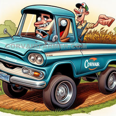 Digital Cartoon Art for the Corvair Enthusiasts.