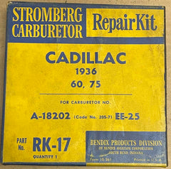 1936 CADILLAC 60, 75, STROMBERG CARBURETOR REPAIR KIT - RK-17