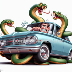 Digital Cartoon Art for the Corvair Enthusiasts.