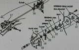 USED 1966-69 CORVAIR USED STEERING COLUMN STOP PLATE -