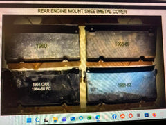 USED 1964-69 CORVAIR REAR ENGINE MOUNT COVER -